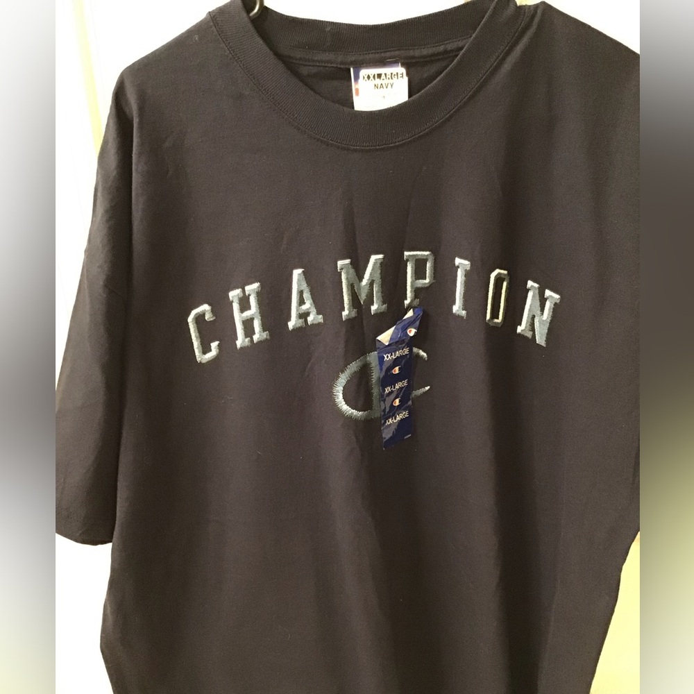 Vintage Y2K Champion Spell Out Tee XXL Deadstock w/Tags Made in Mexico